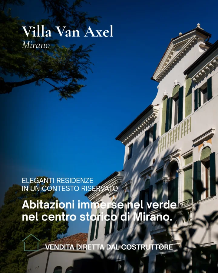 Villa Van Axel. Abitazioni immerse nel verde nel centro storico di Mirano